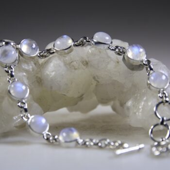 Maansteen (Blauwe of Regenboog) armband