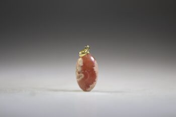 Rhodochrosiet hanger (gold plated)