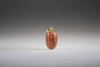 Rhodochrosiet hanger (gold plated)