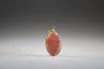 Rhodochrosiet hanger (gold plated)