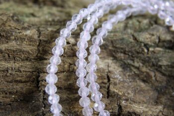 Rozenkwarts ketting 3 mm - Afbeelding 3