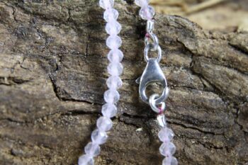 Rozenkwarts ketting 3 mm - Afbeelding 2