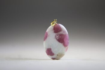 Toermalijn Roze in Albiet hanger (gold plated) - Afbeelding 4