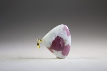 Toermalijn Roze in Albiet hanger (gold plated) - Afbeelding 2
