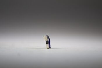 Saffier / Sapphire hanger, facet geslepen - Afbeelding 3