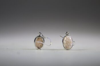 Stilbiet met Scoleciet oorhangers - Afbeelding 4