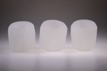 Seleniet waxinelichthouder set van 3