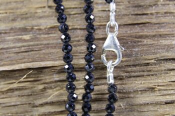 Spinel (zwarte) ketting 3 mm - Afbeelding 3