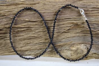 Spinel (zwarte) ketting 3 mm