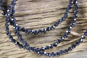Spinel (zwarte) ketting 3 mm - Afbeelding 2