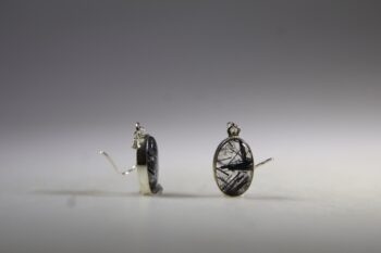 Toermalijnkwarts oorhangers - Afbeelding 3