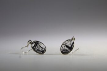 Toermalijnkwarts oorhangers - Afbeelding 2