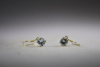 Topaas Oorhangers, facet geslepen gold plated - Afbeelding 2